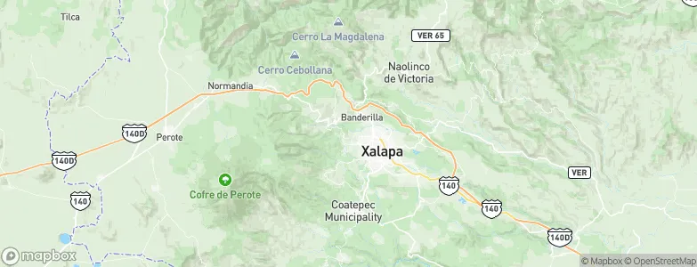 Tlalnelhuayocan, Mexico Map