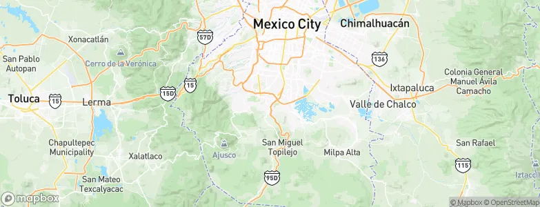 Tlalpan, Mexico Map