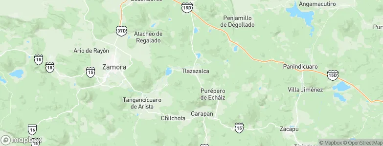 Tlazazalca, Mexico Map