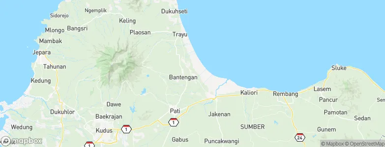 Tlutup, Indonesia Map