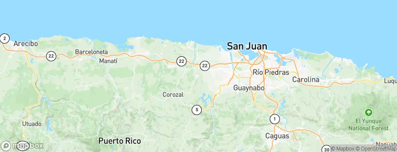 Toa Alta, Puerto Rico Map