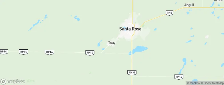 Toay, Argentina Map