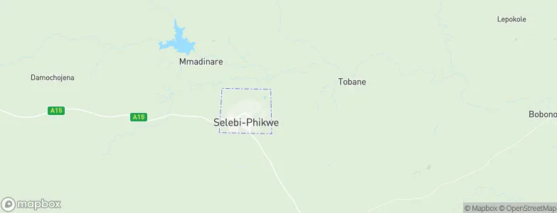 Tobane, Botswana Map