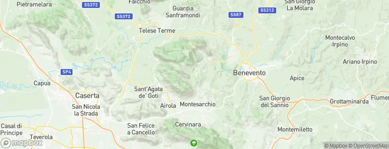 Tocco Caudio, Italy Map