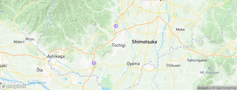Tochigi, Japan Map