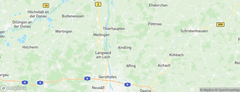 Todtenweis, Germany Map