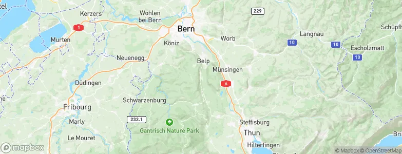 Toffen, Switzerland Map
