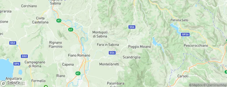 Toffia, Italy Map