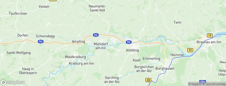 Töging am Inn, Germany Map