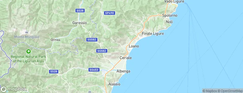 Toirano, Italy Map