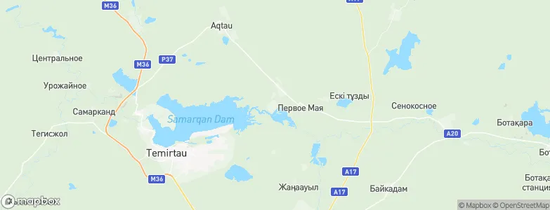 Tokarevka, Kazakhstan Map