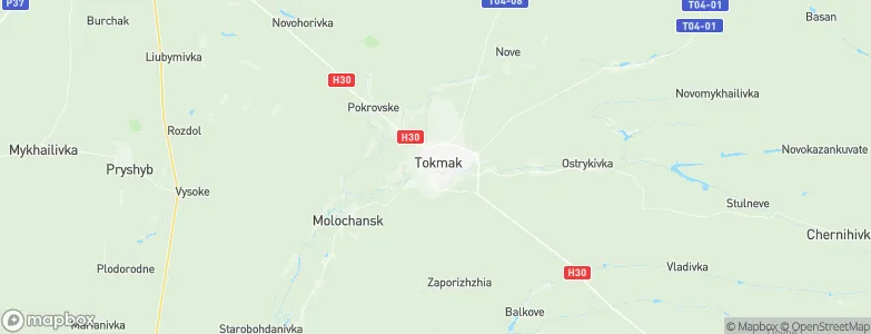 Tokmak, Ukraine Map