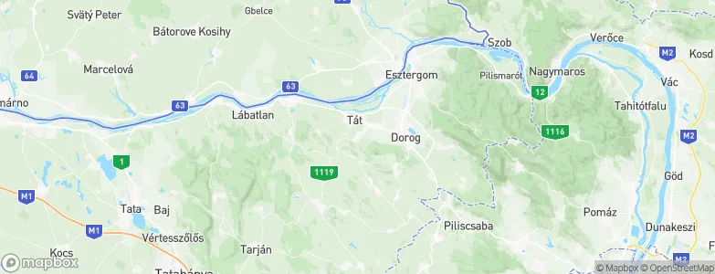 Tokod, Hungary Map