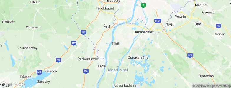 Tököl, Hungary Map