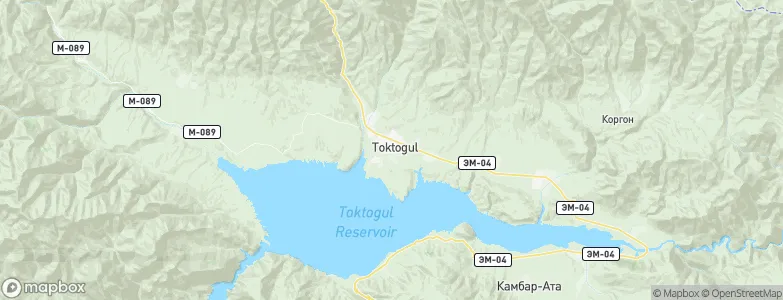 Toktogul, Kyrgyzstan Map