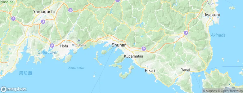Tokuyama, Japan Map