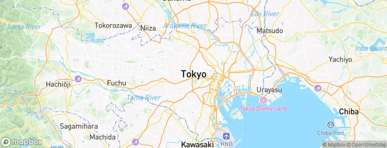 Tokyo, Japan Map
