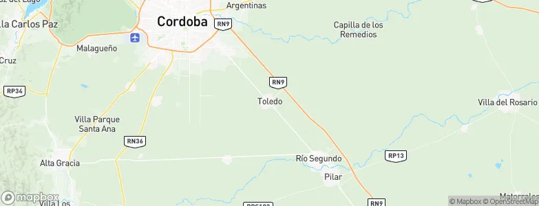 Toledo, Argentina Map
