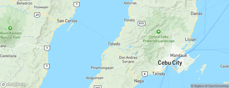 Toledo City, Philippines Map