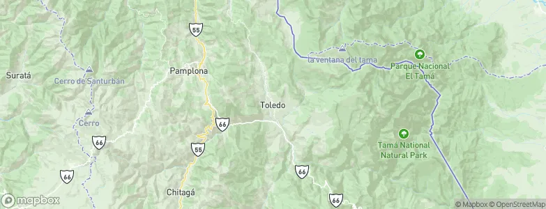 Toledo, Colombia Map