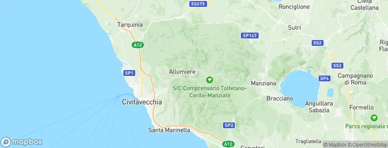 Tolfa, Italy Map