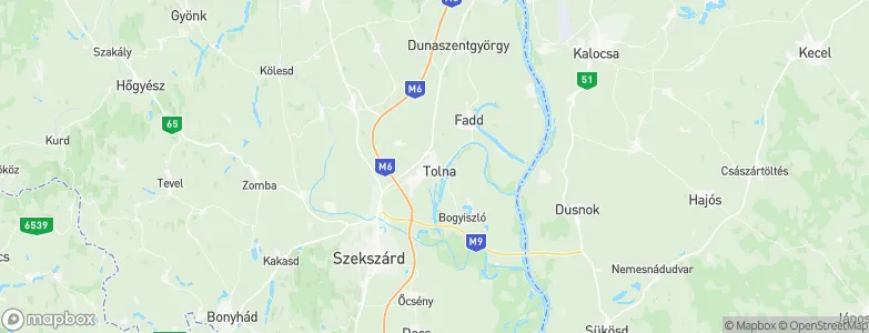Tolna, Hungary Map