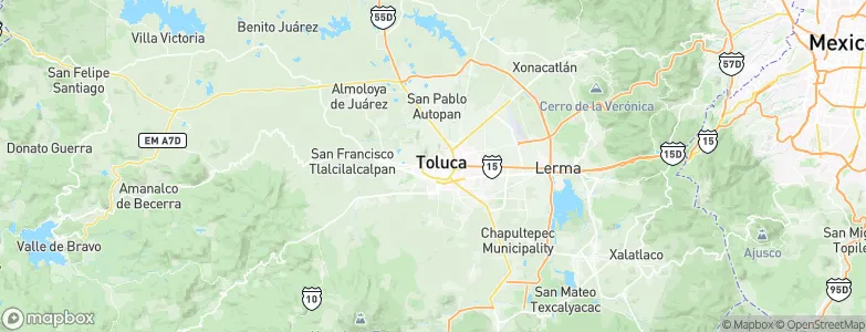 Toluca, Mexico Map