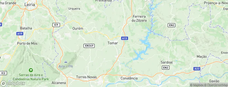 Tomar, Portugal Map