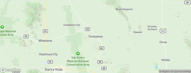 Tombstone, United States Map