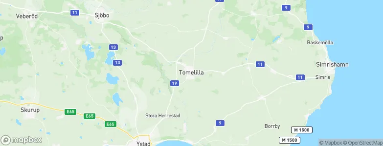 Tomelilla, Sweden Map