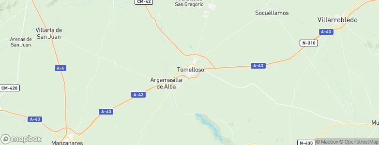 Tomelloso, Spain Map