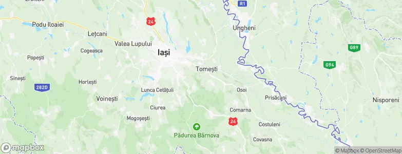 Tomeşti, Romania Map