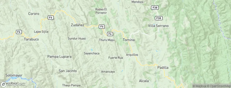 Tomina, Bolivia Map