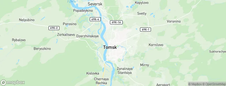 Tomsk, Russia Map