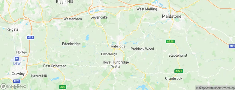Tonbridge, United Kingdom Map