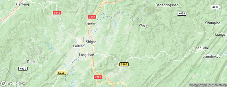 Tongche, China Map