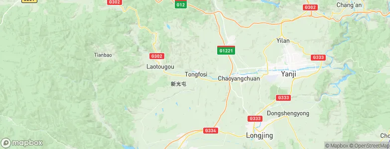 Tongfosi, China Map