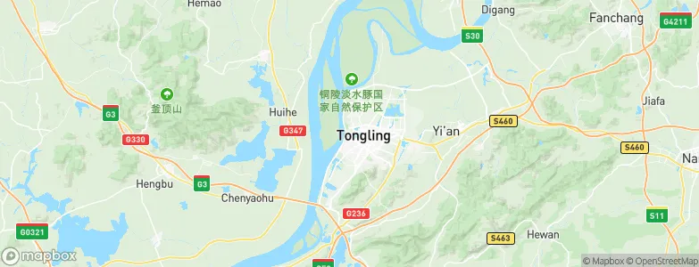Tongling, China Map