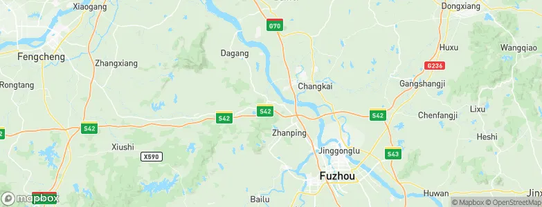 Tongyuan, China Map
