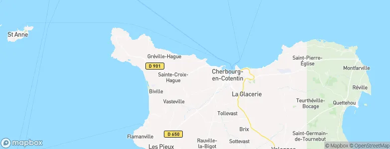 Tonneville, France Map