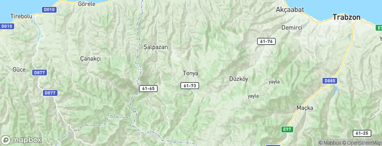 Tonya, Turkey Map