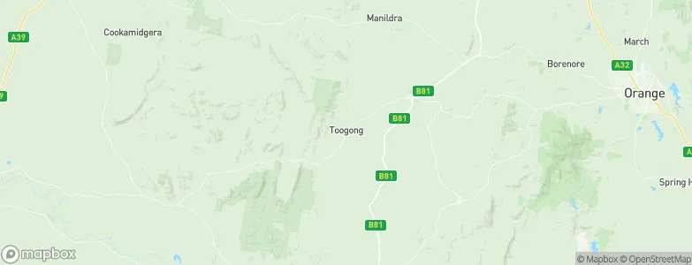 Toogong, Australia Map