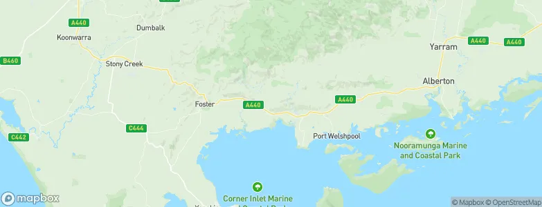 Toora, Australia Map