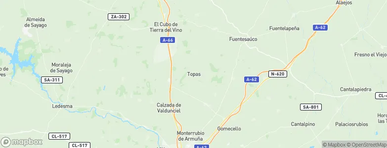 Topas, Spain Map