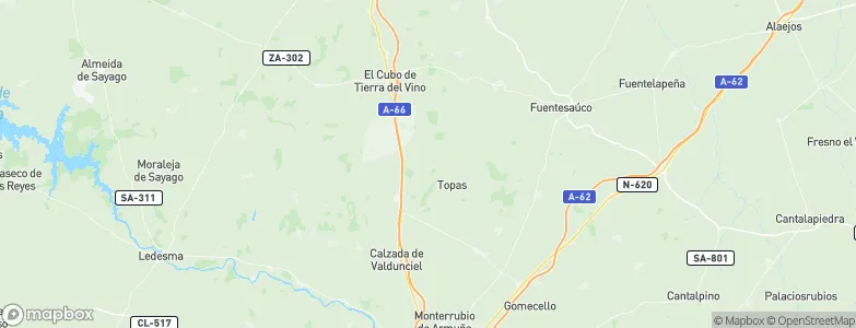Topas, Spain Map