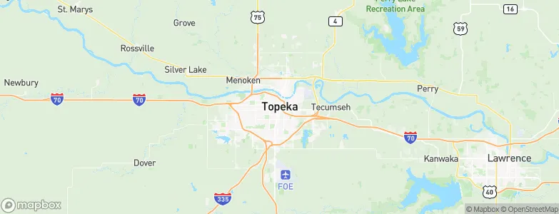 Topeka, United States Map