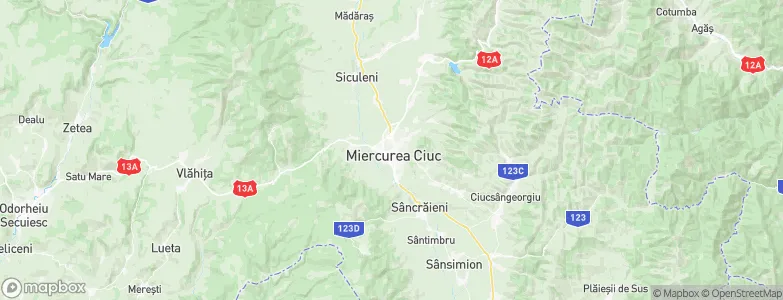 Topliţa-Ciuc, Romania Map