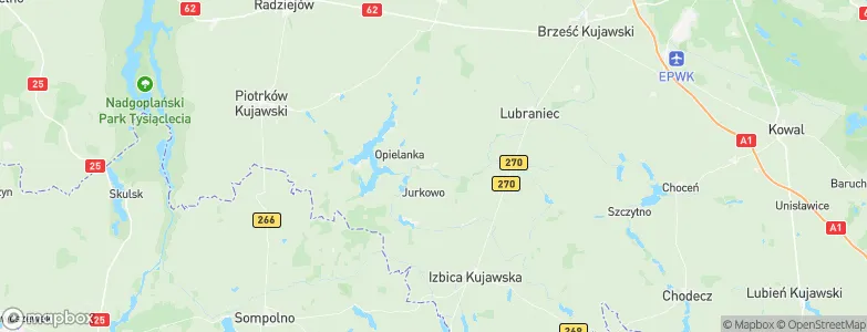 Topólka, Poland Map