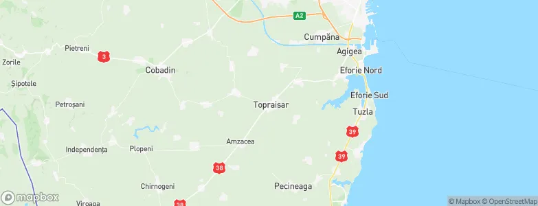 Topraisar, Romania Map
