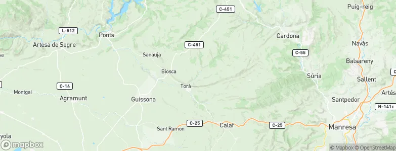 Torà, Spain Map